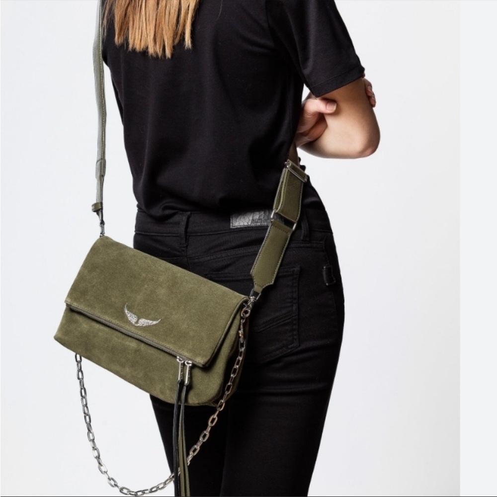 Zadig & Voltaire Olive Green Crossbody Bag